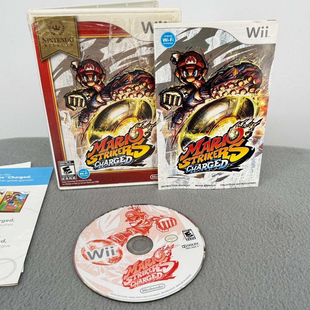 Mario Strikers Charged Nintendo Wii Game Nintendo Selects RVL-R4QE-USA